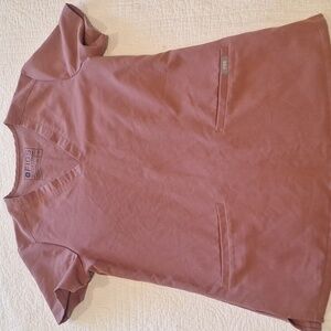 FIGS MAUVE SCRUB TOP - XXS